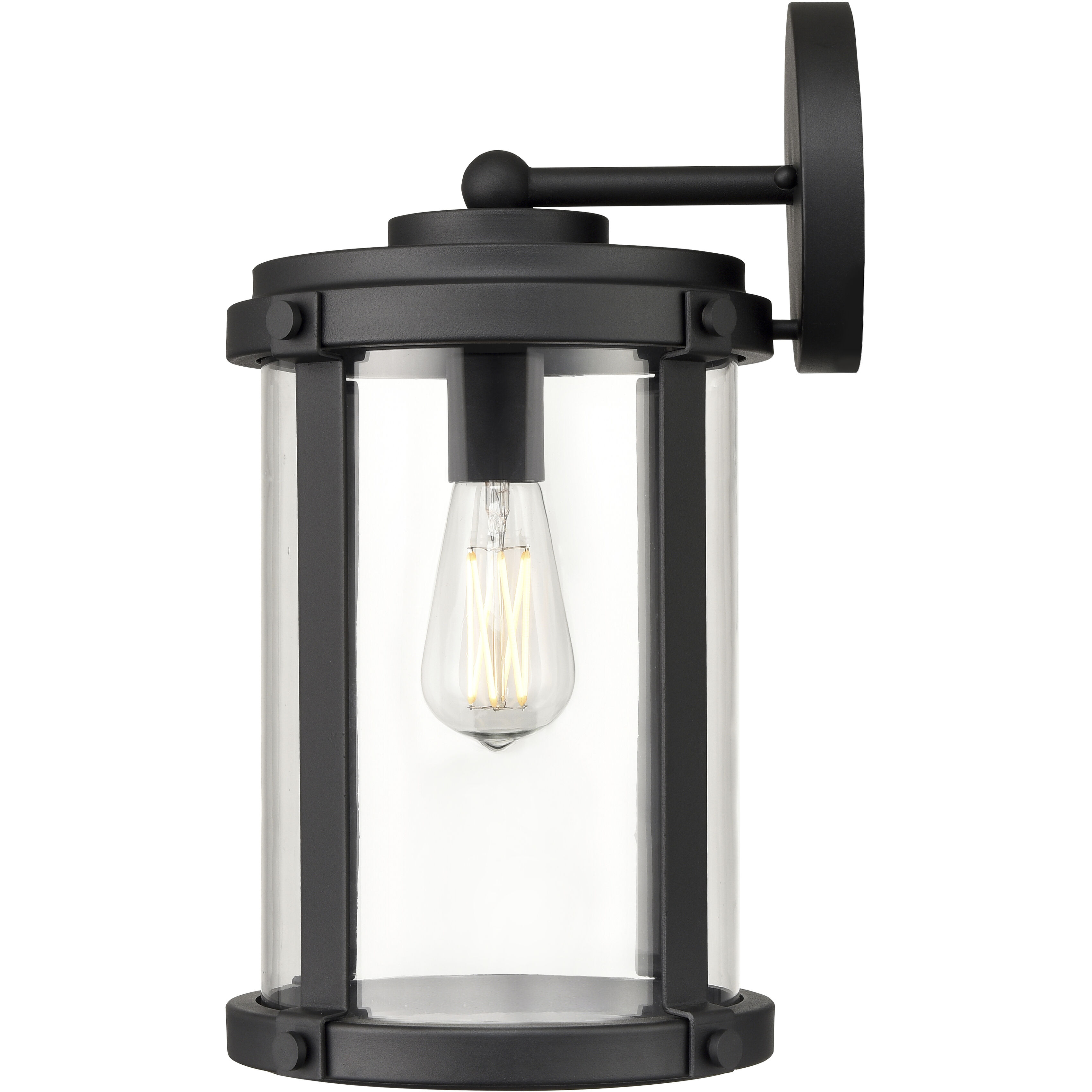 Pennfield 1 Light 16.8 inch Textured Black Outdoor Wall Sconce